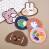 New kitchen household cartoon heat-insulating soft rubber coasters for export Specification image